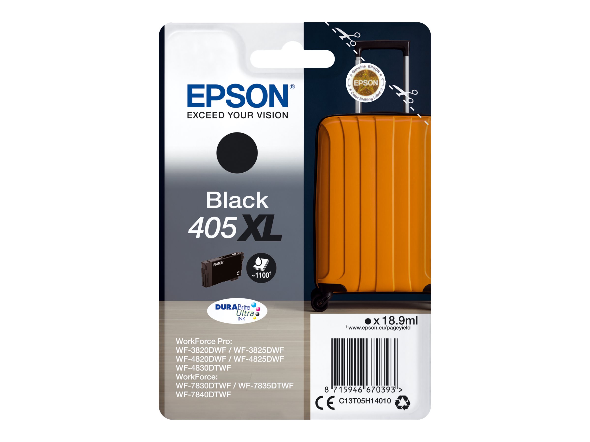 Epson 405XL Sort 1100 sider