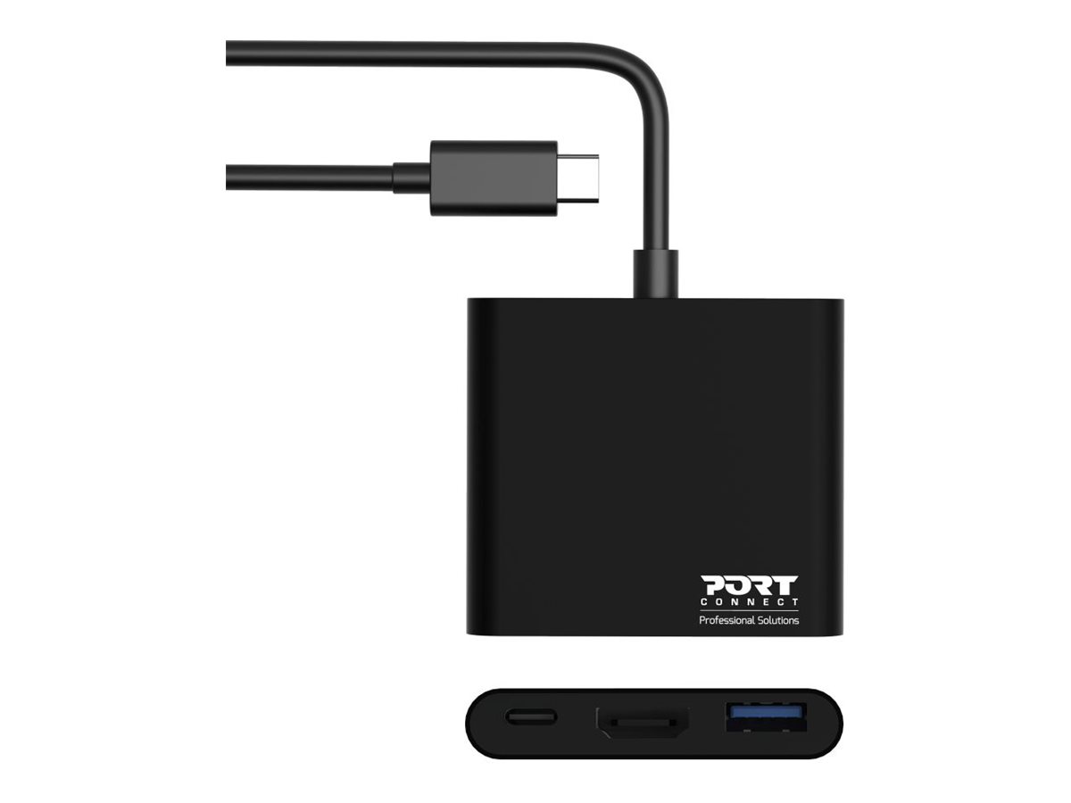 DOCKING MINI TYPE C HDMI+USB3+USB-C