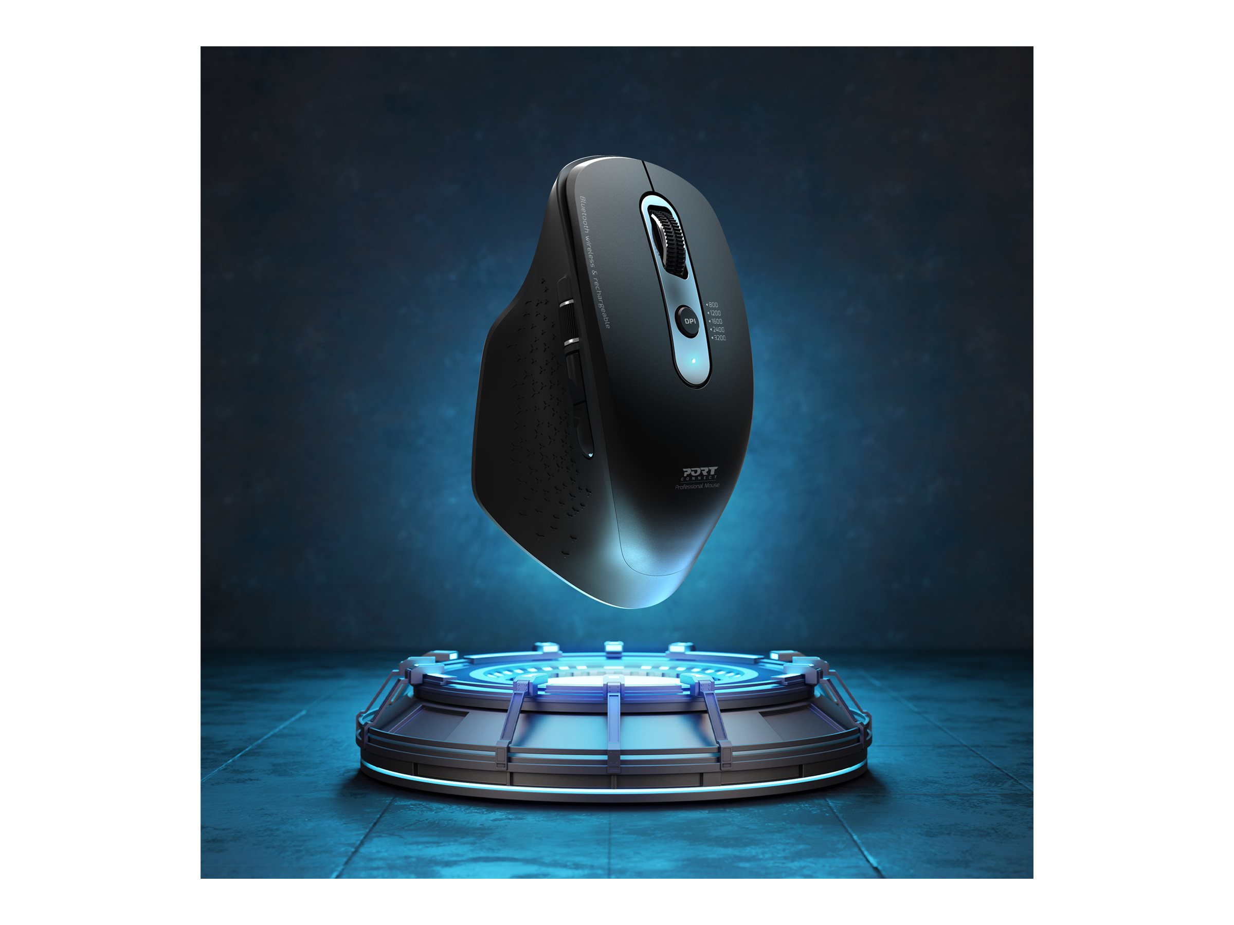MOUSE OFFICE EXECUTIVE RECHARGEABLE BLUE