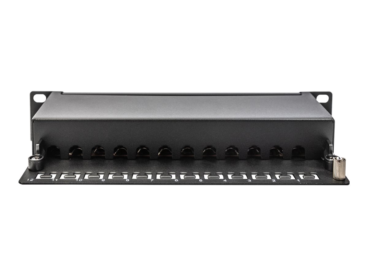 CAT 6A Patch Panel - shielded - 12-Port