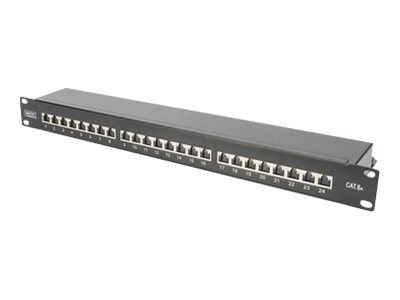 CAT 6A Patch Panel - shielded - 1U - 24-port