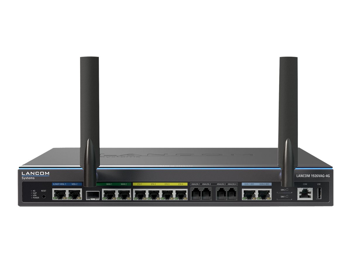 LANCOM 1926VAG-4G Router 4-port switch Kabling