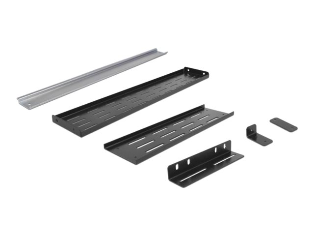 DeLOCK DIN rail monteringssæt Sort