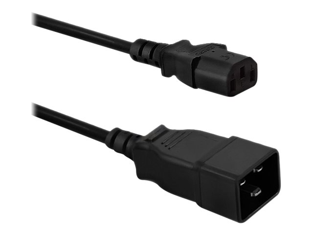 Qoltec Strømkabel 1.2m Sort
