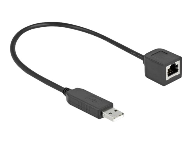 DeLOCK 25cm Seriel adapter Sort