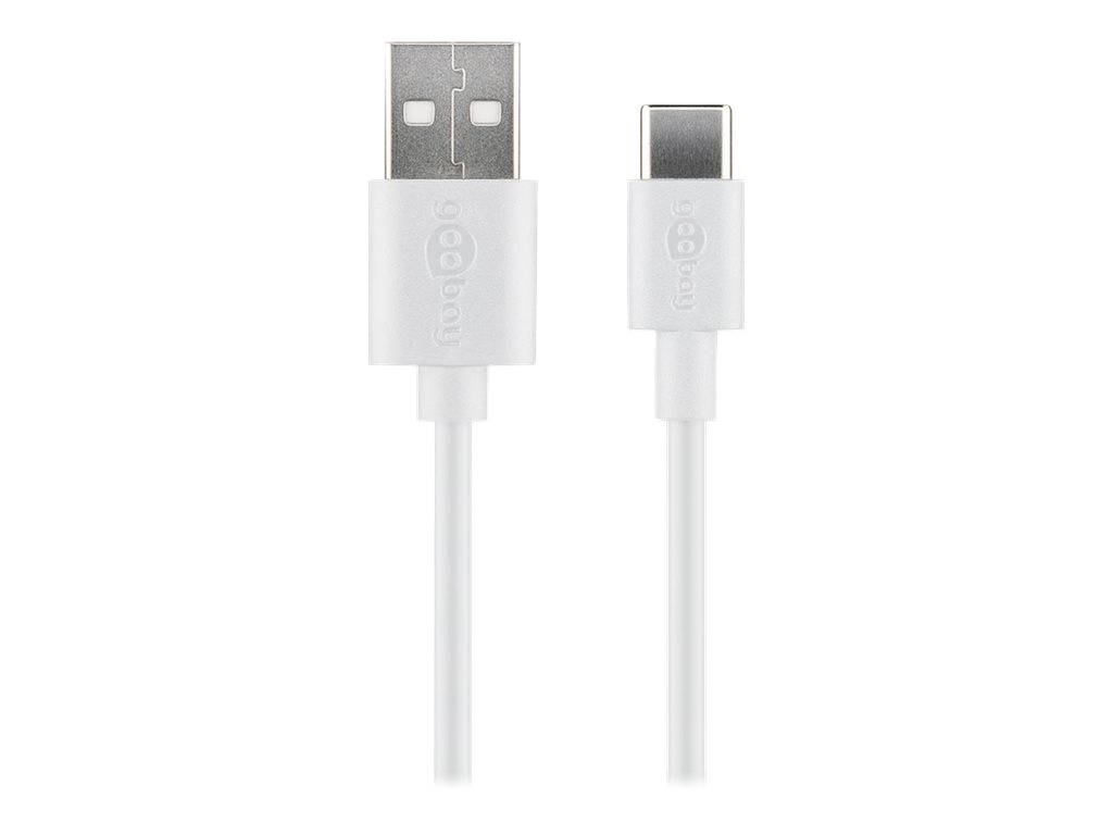 goobay USB Type-C kabel 1m Hvid