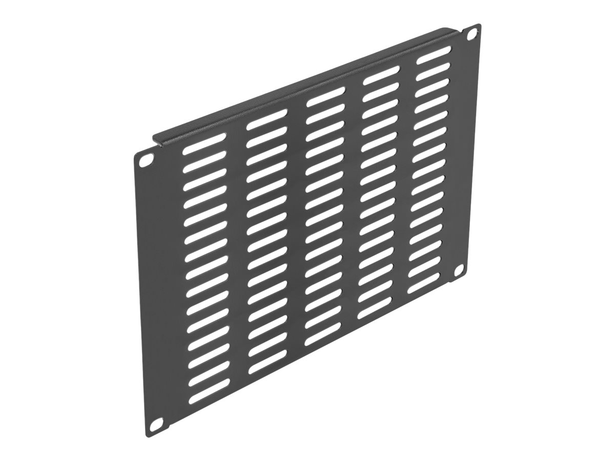 DeLOCK Monteringsventilationsplade Sort