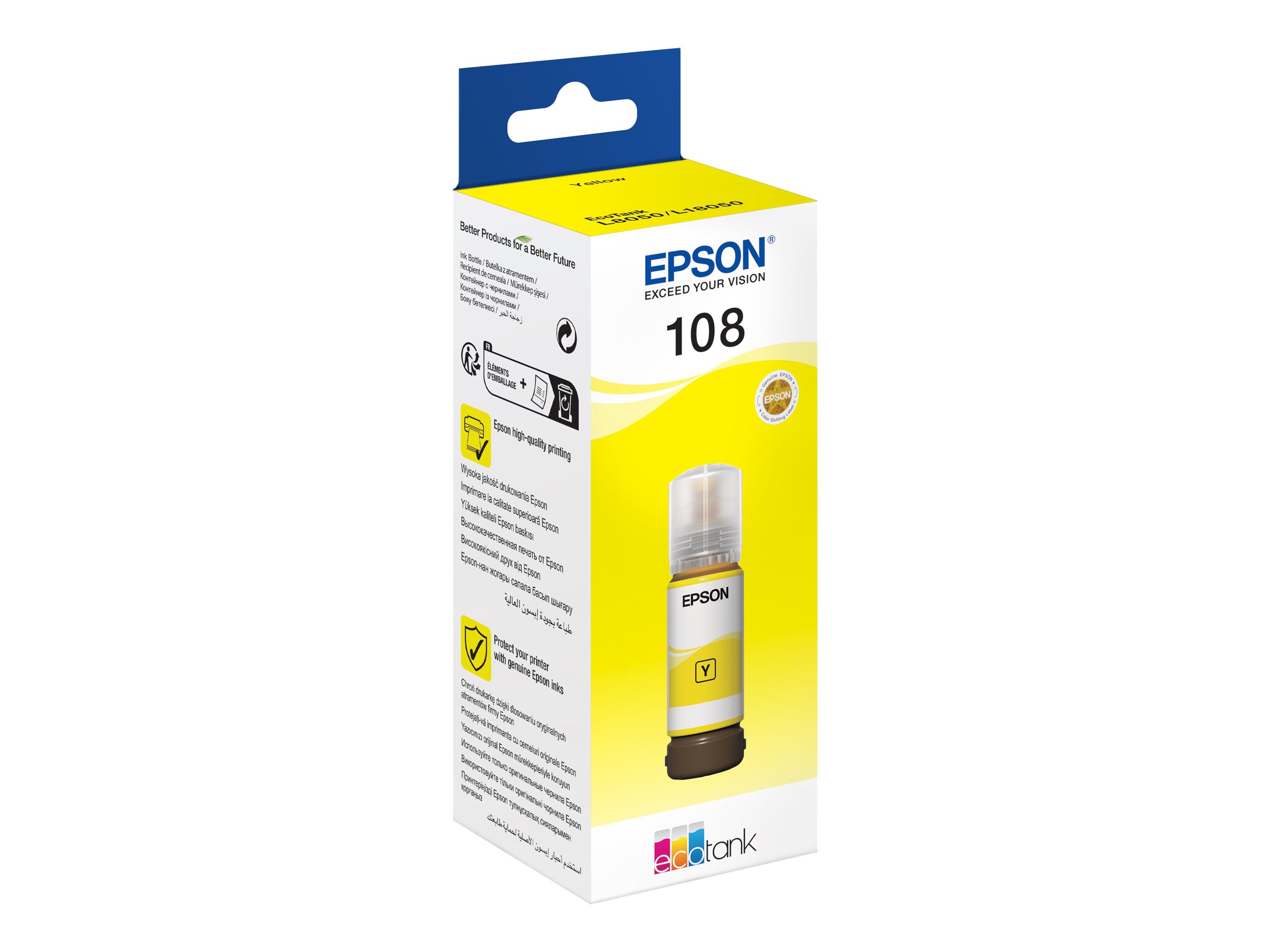 Epson EcoTank 108 Gul Blækrefill
