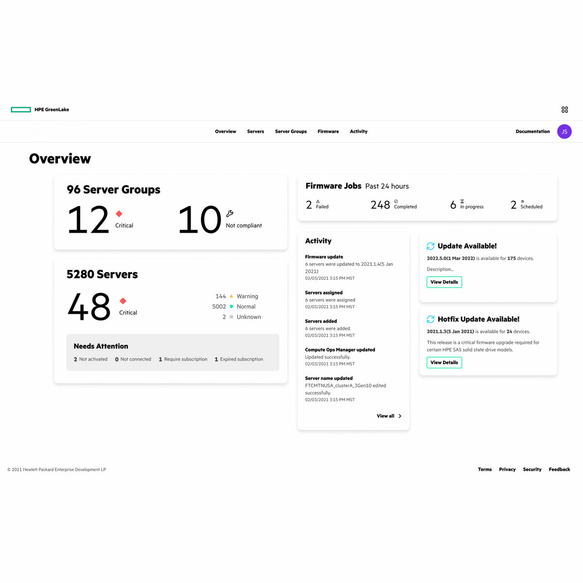 HPE GreenLake for Compute Ops Management
