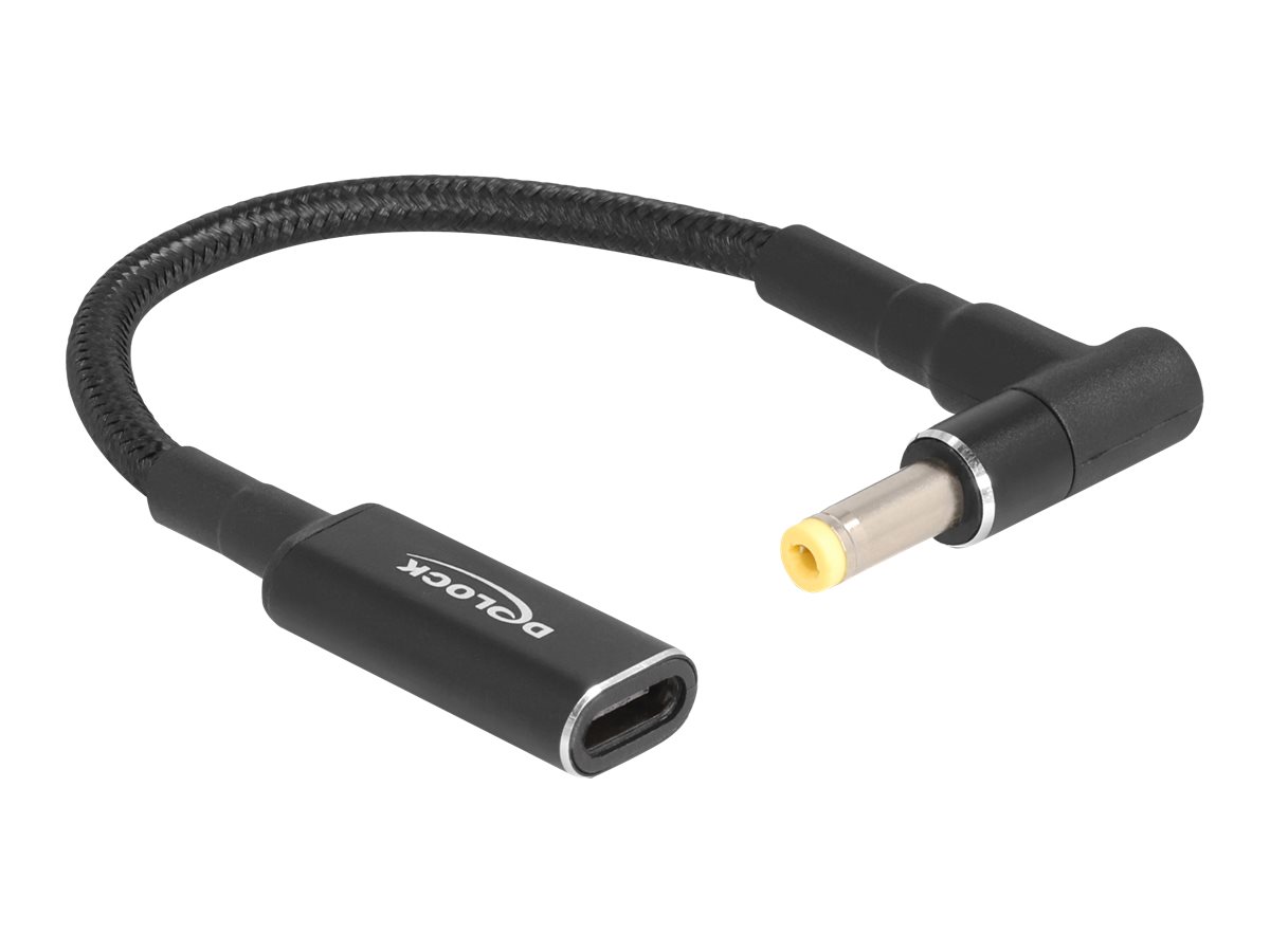 Delock Strømforsyningsadapter 15cm Sort