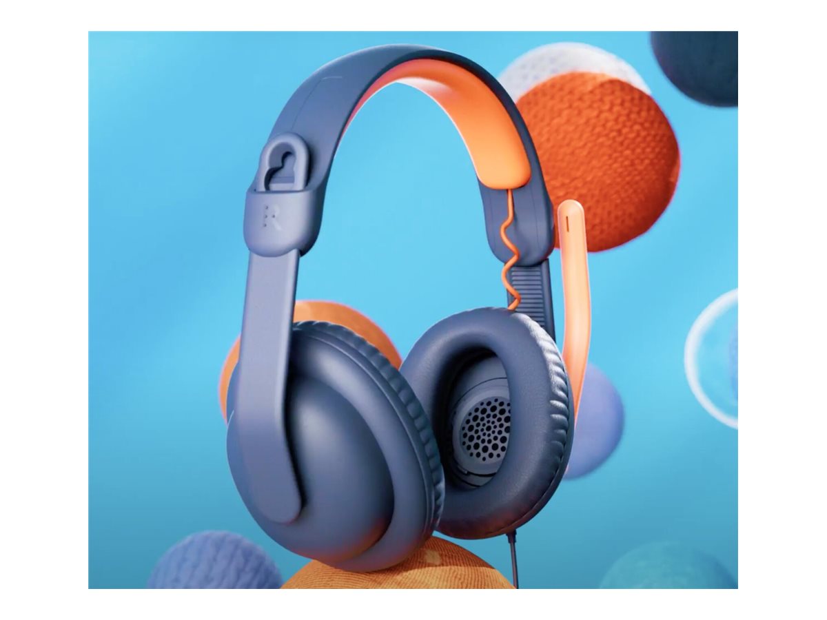 Logitech Zone Learn On-Ear Wired Headset for Learners, USB-C Kabling Hovedtelefoner Sort Orange