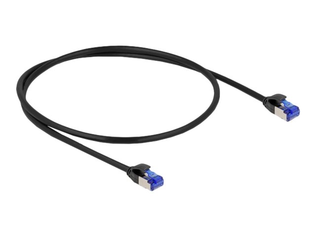 DeLOCK CAT 6a S/FTP 50cm Patchkabel Sort