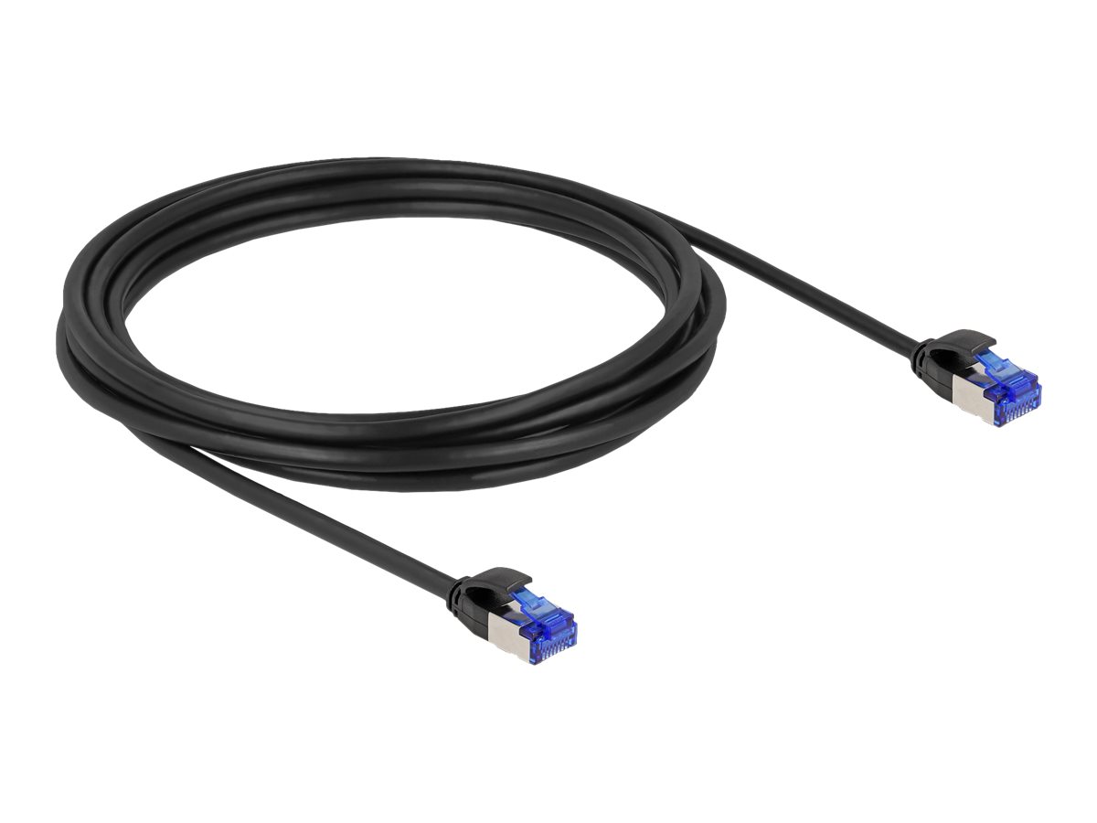 DeLOCK CAT 6a S/FTP 3m Patchkabel Sort