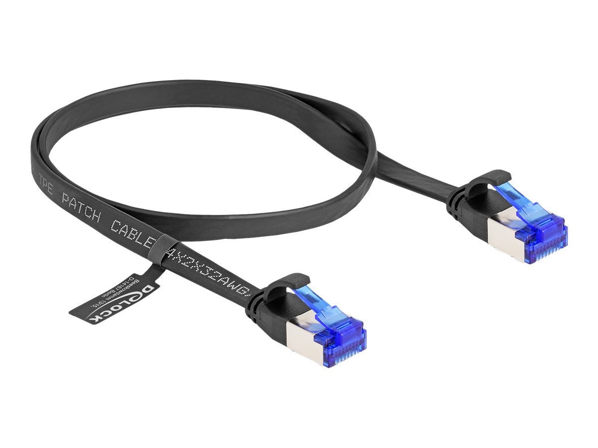 DeLOCK CAT 6a U/FTP 50cm Patchkabel Sort