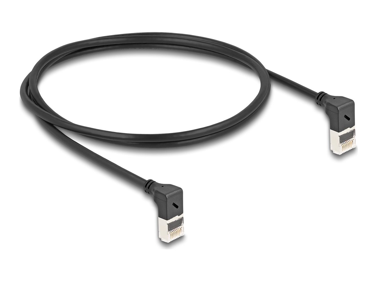 DeLOCK CAT 6a S/FTP 1m Patchkabel Sort