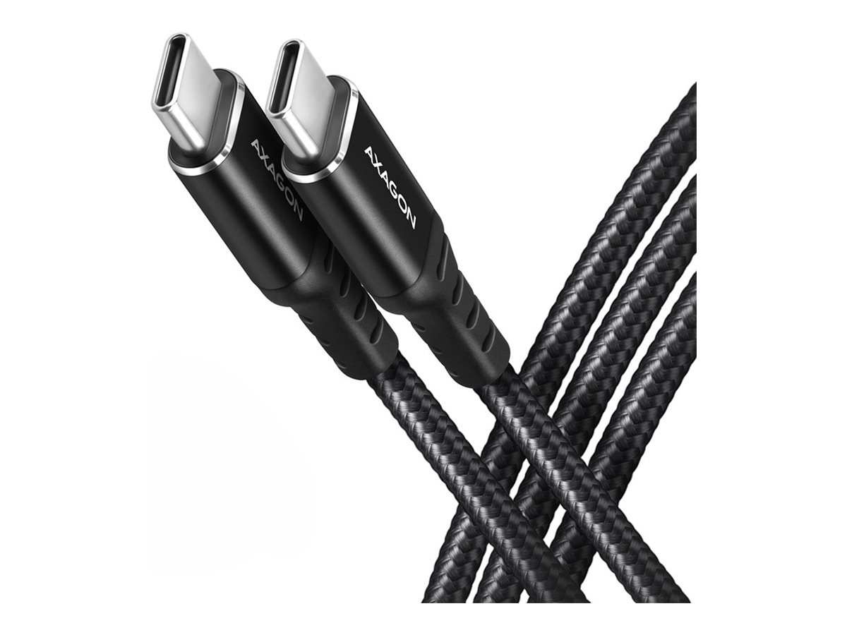 AXAGON BUCM-CM15AB USB Type-C kabel 1.5m Sort