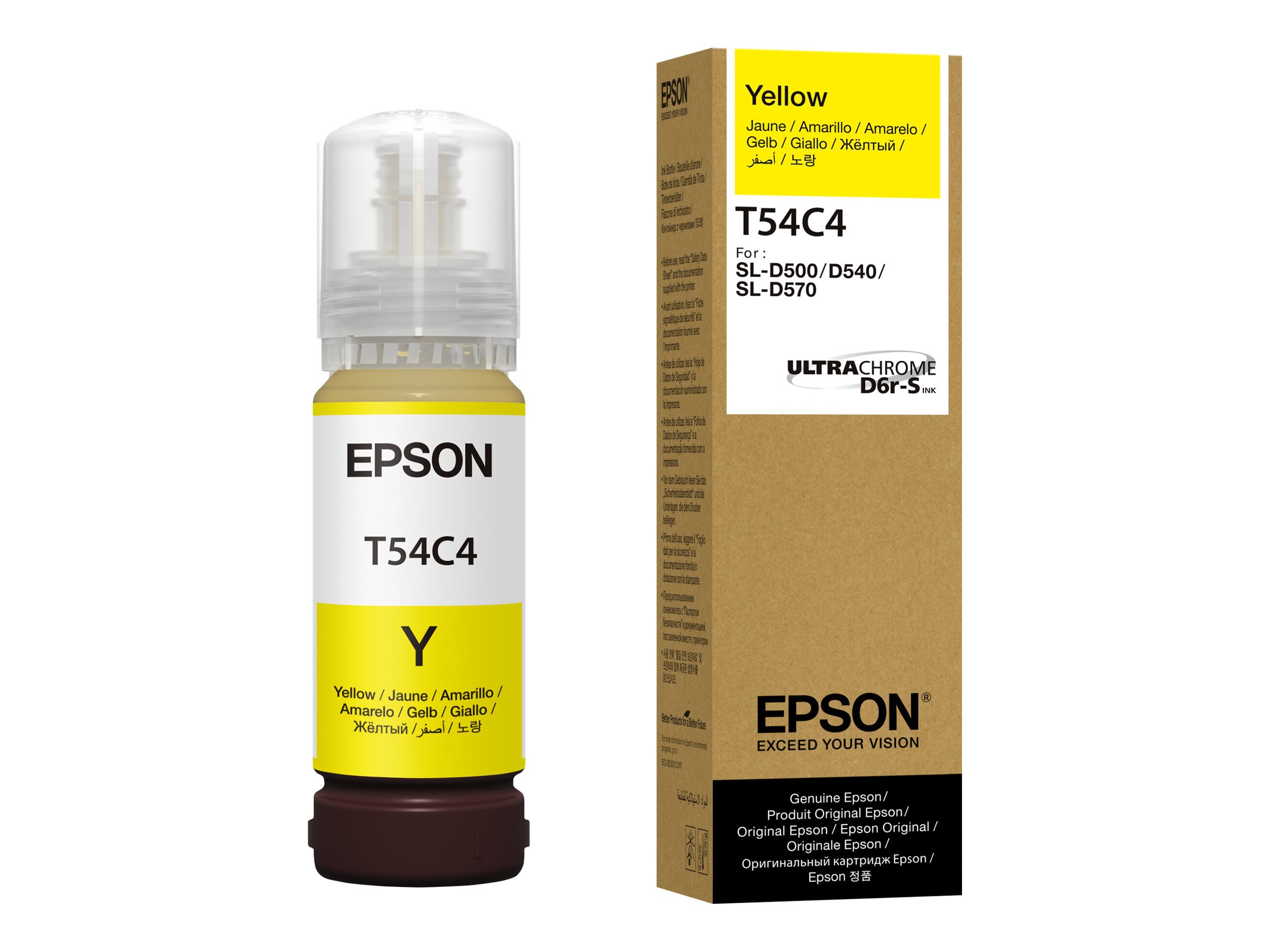 Epson T54C Gul Blækrefill