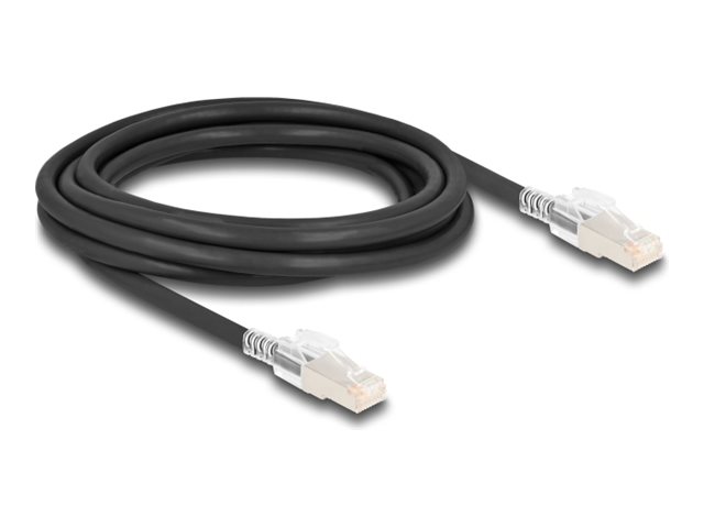 DeLOCK CAT 6a S/FTP 3m Patchkabel Sort