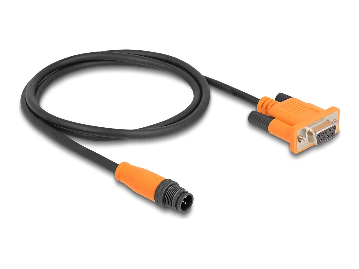 DeLOCK 1m Netværksadapter Sort Orange
