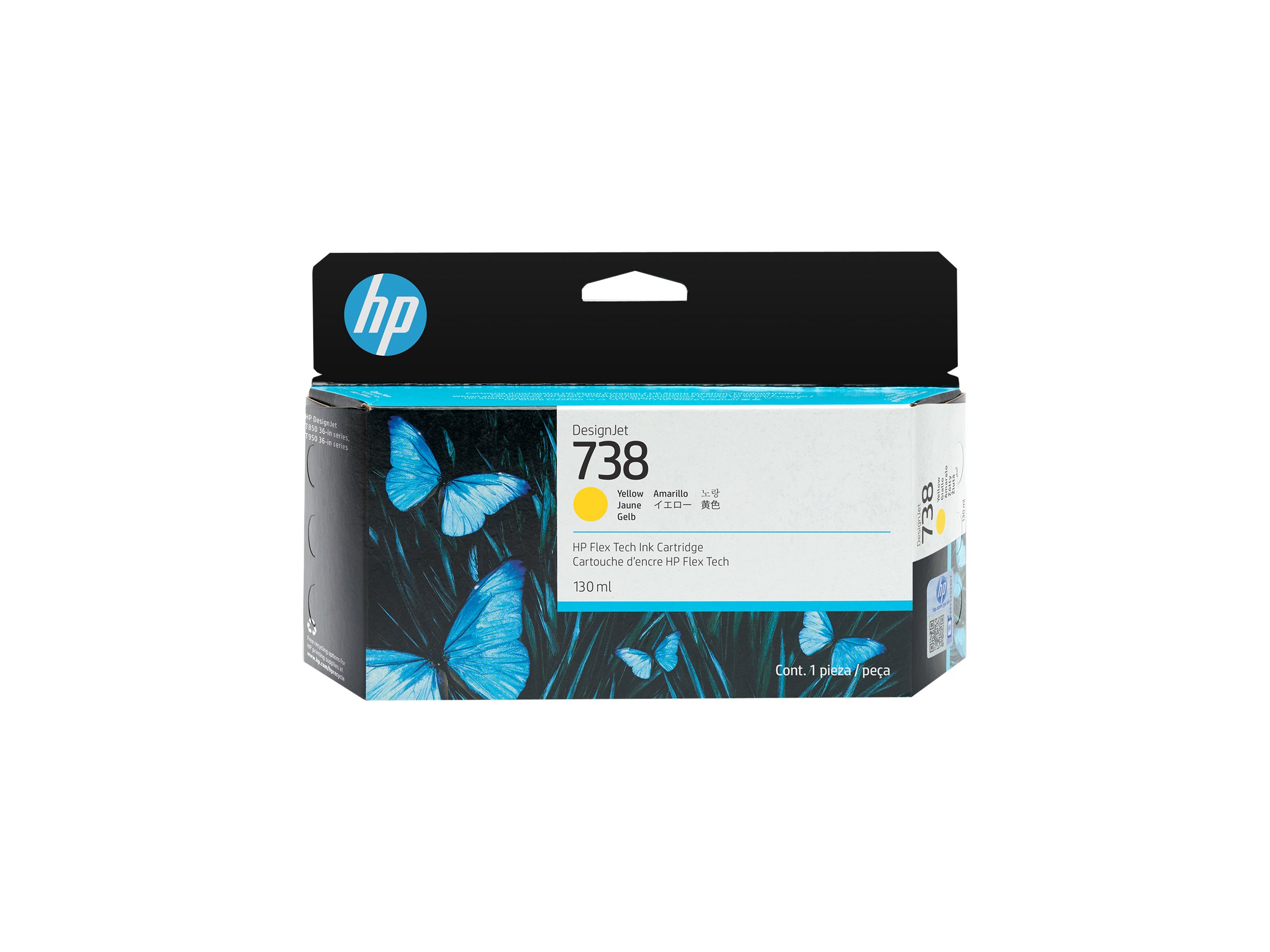 HP 738 Gul Blæk