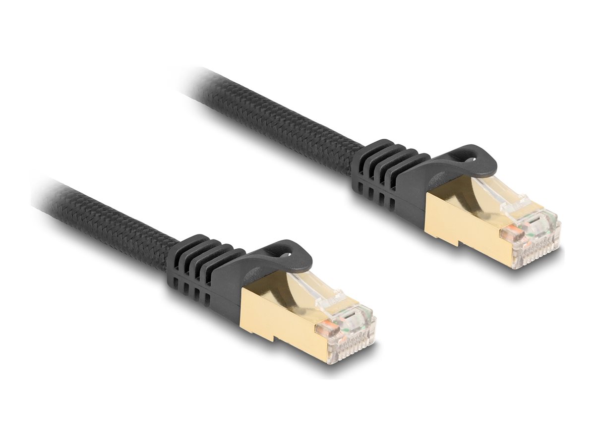 DeLOCK CAT 6a S/FTP 2m Patchkabel Sort