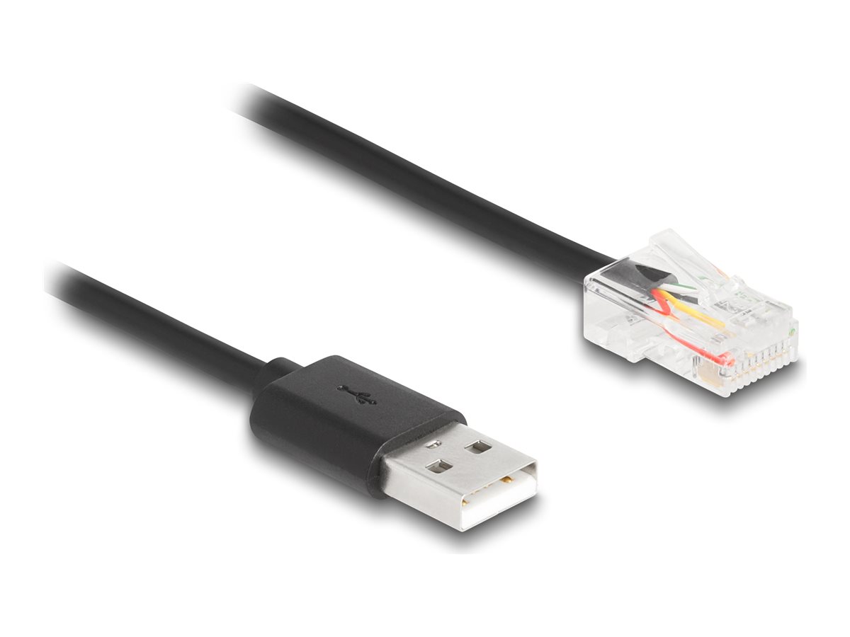 Delock - Netværkskabel - RJ-50 (han) til USB (han) - 2 m - sort