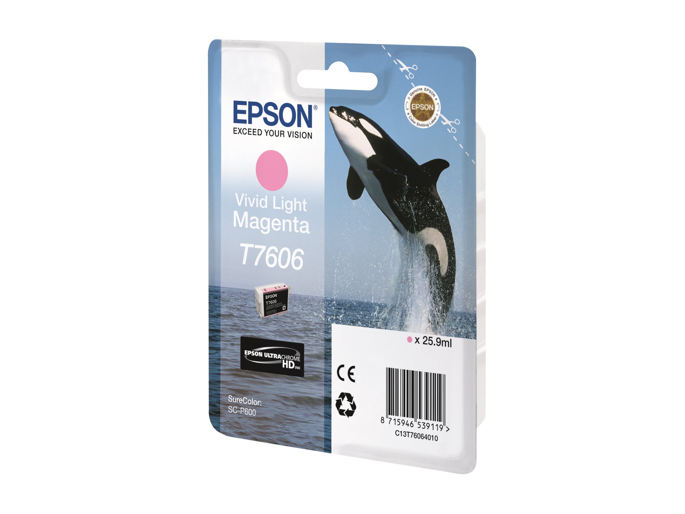 Epson T7606 Levende lyserød Blæk