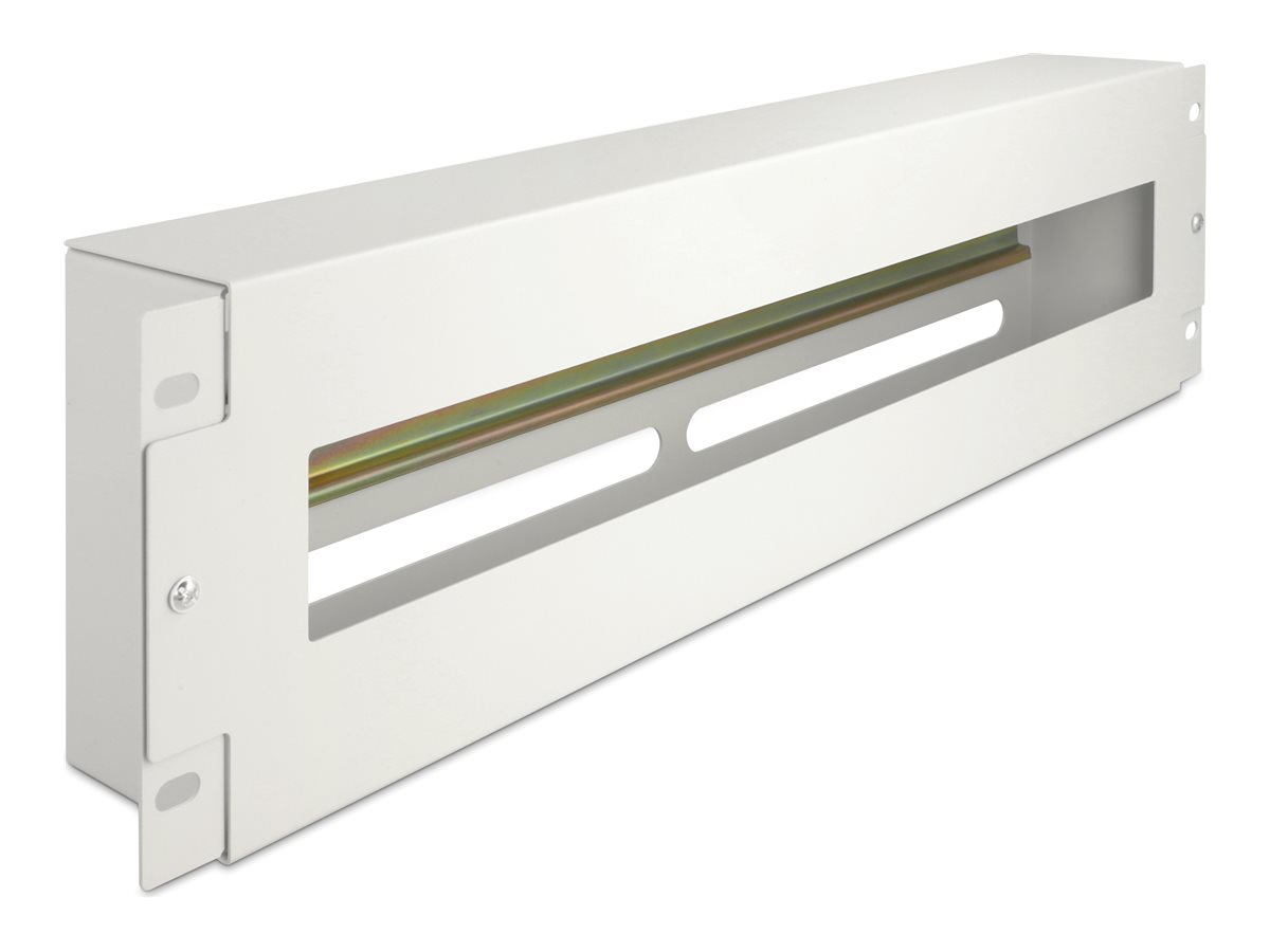 DeLOCK Rack rail with circuit breakers cover Grå