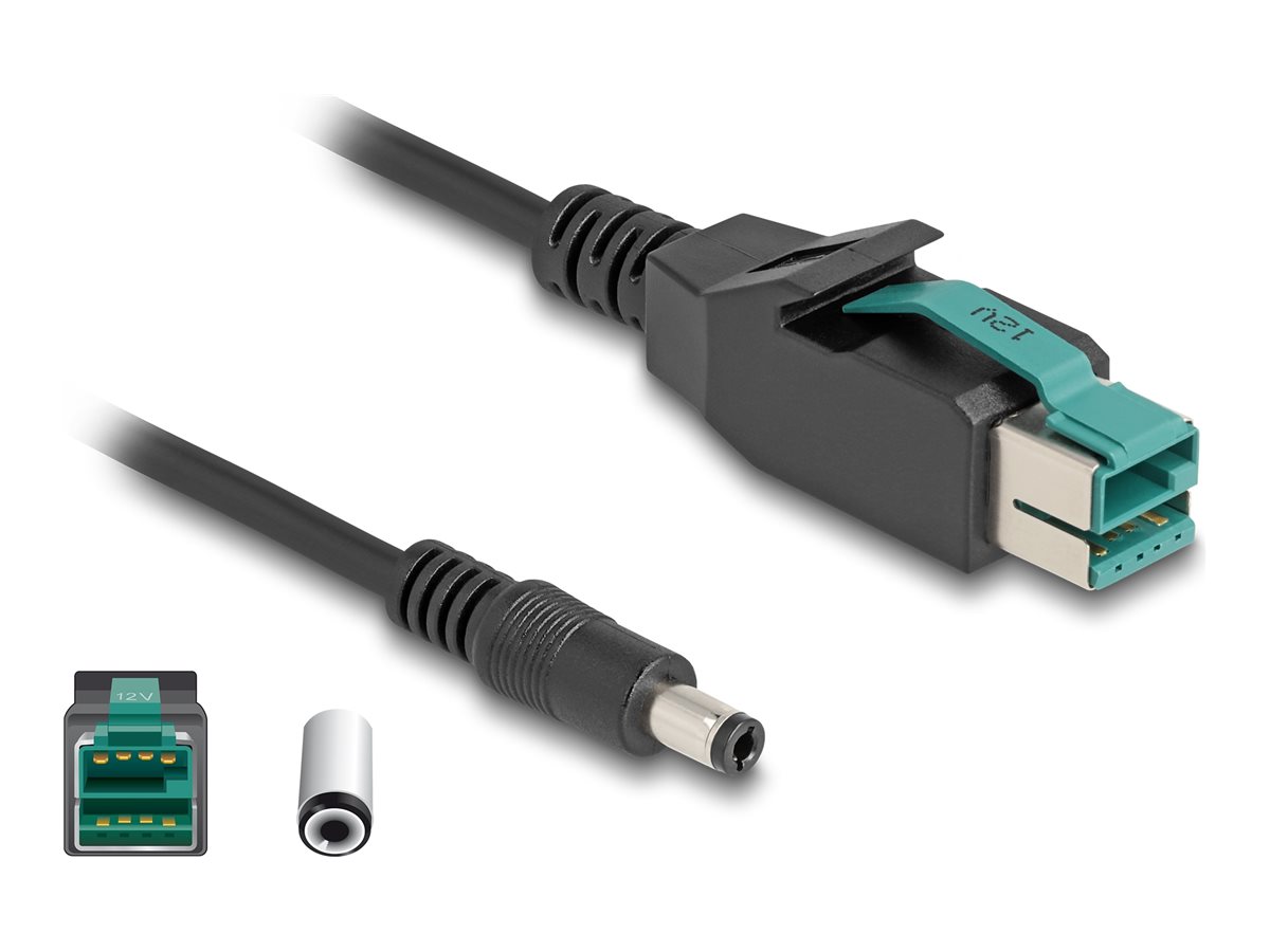 Delock Forstærket USB kabel 1m Sort