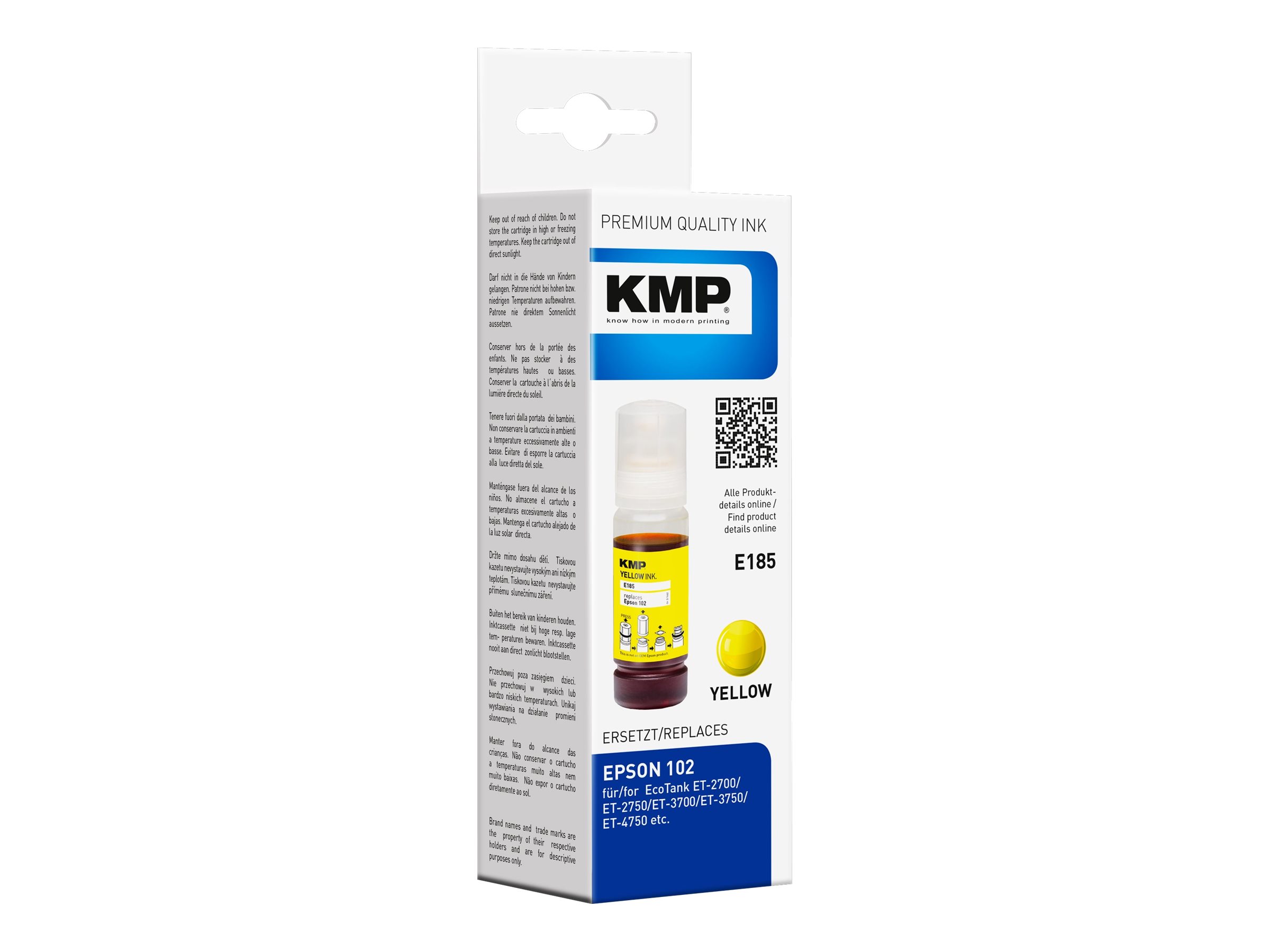 KMP E185 Gul 6000 sider Blækbeholder