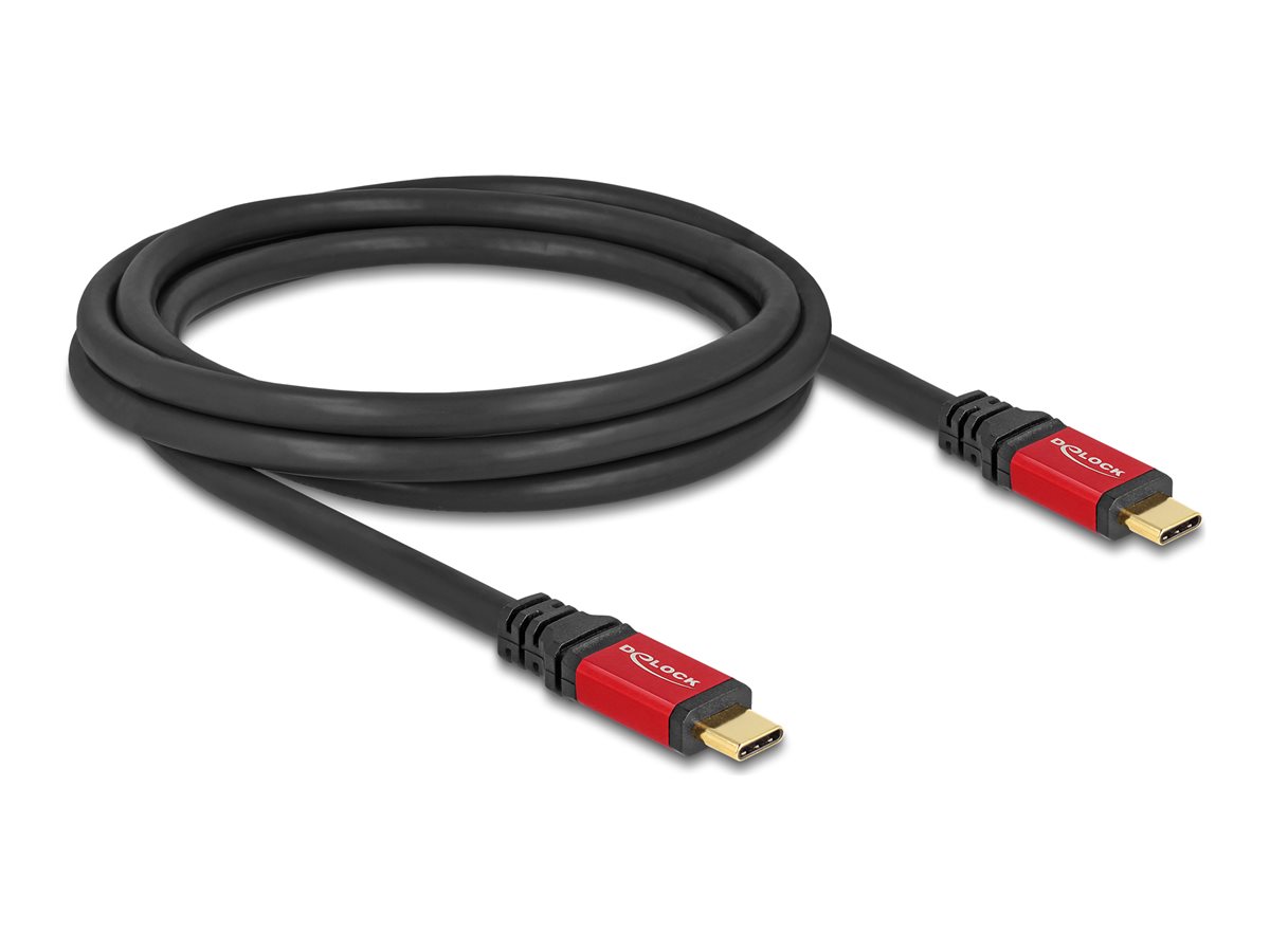 DeLOCK USB 2.0 USB Type-C kabel 2m Rød