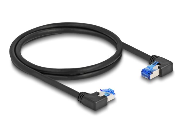 DeLOCK CAT 6a S/FTP 1m Patchkabel Sort