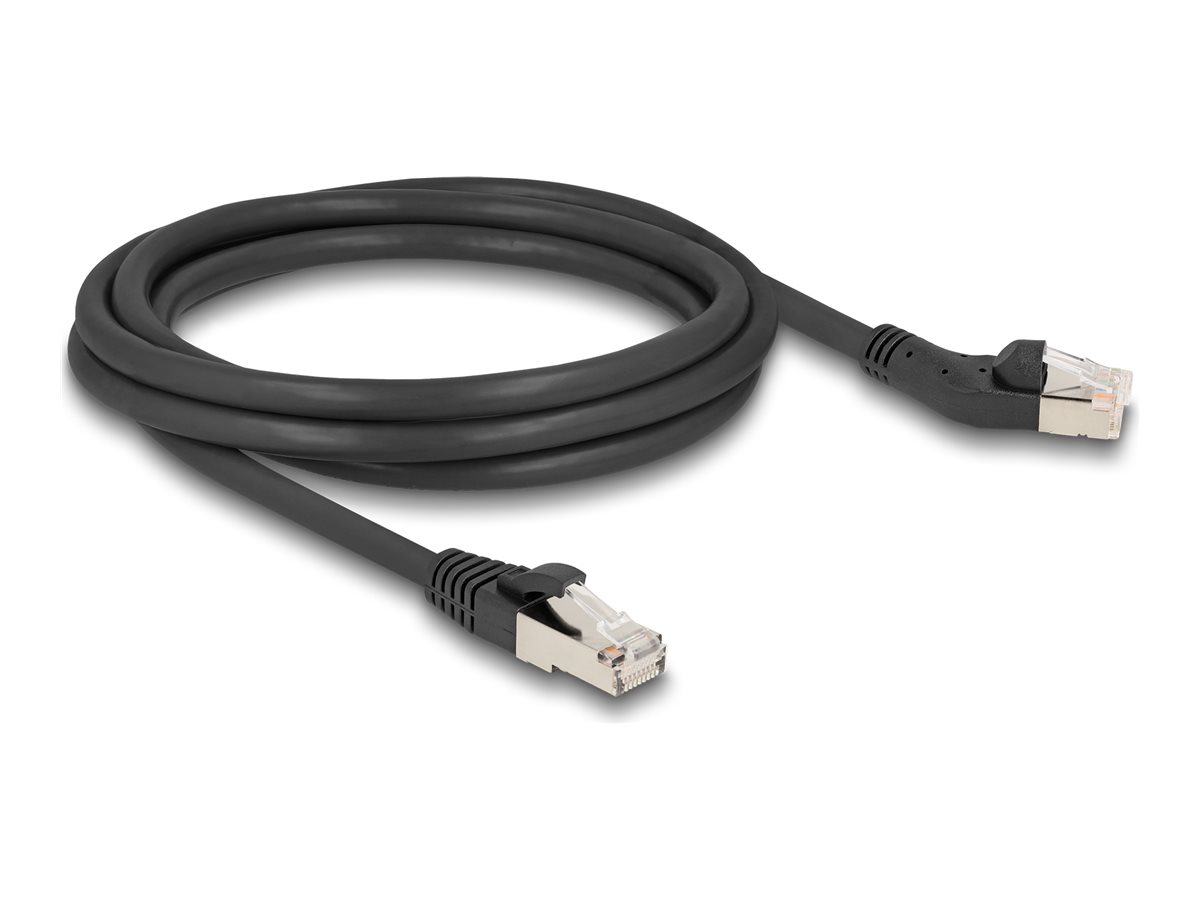DeLOCK CAT 6a S/FTP 2m Patchkabel Sort