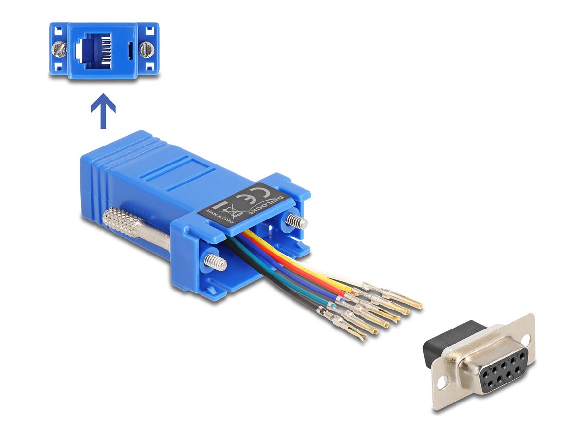 DeLOCK Assembly Kit Seriel adapter Blå