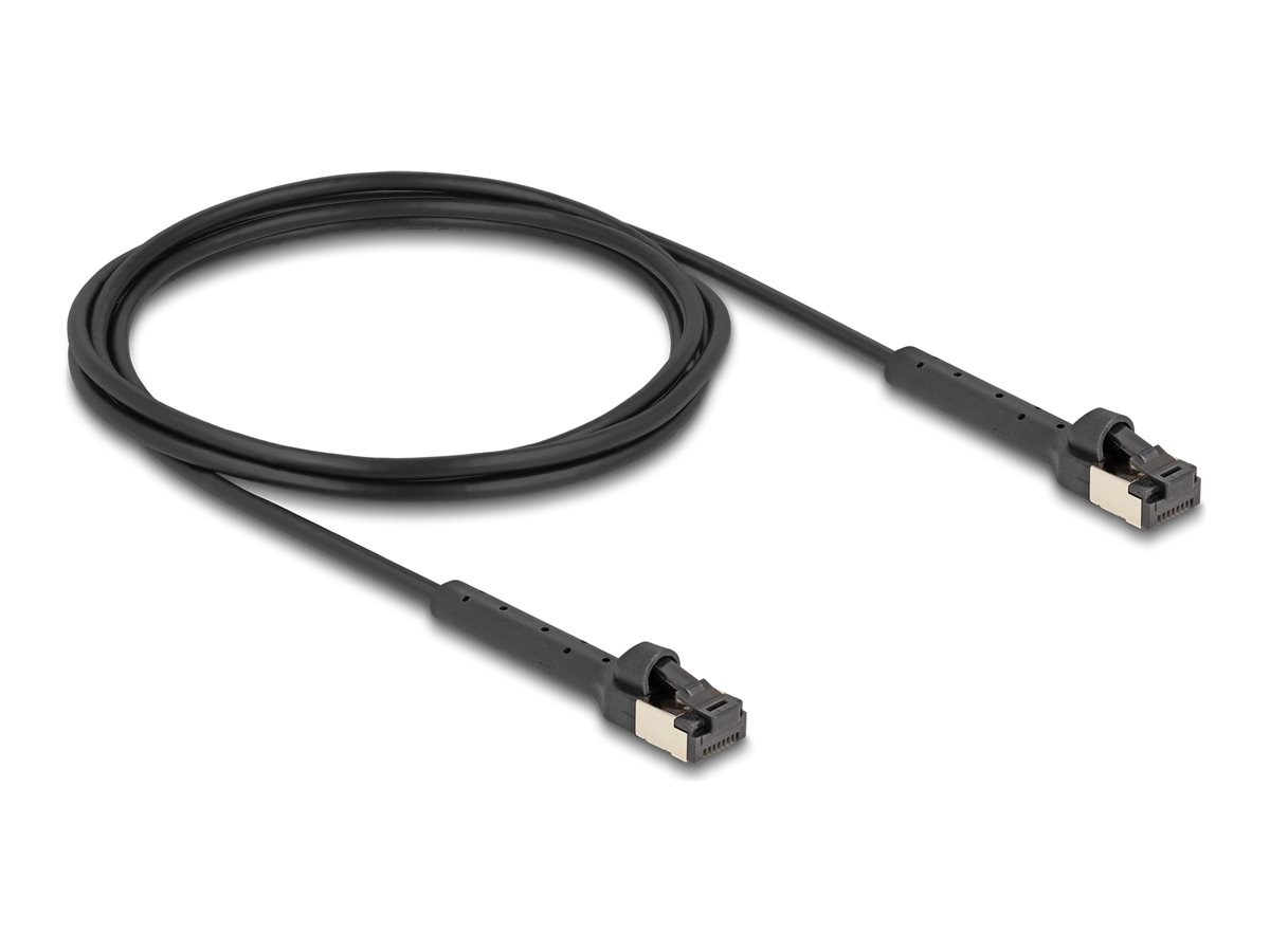 DeLOCK CAT 6a U/FTP 2m Patchkabel Sort