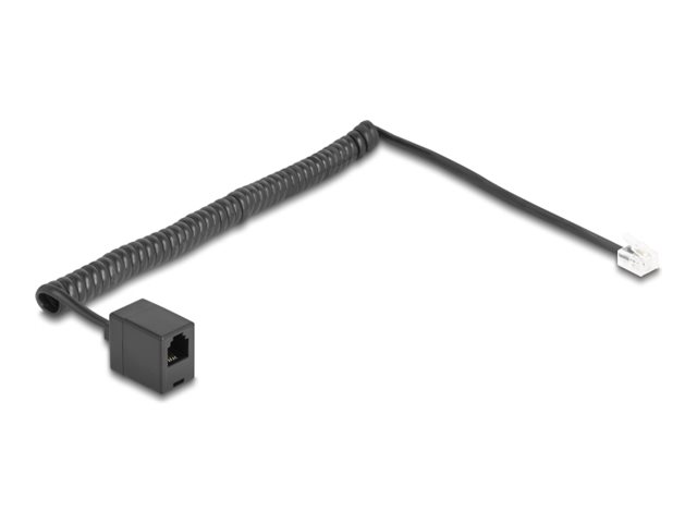 DeLOCK Telefonkabel 2m Sort