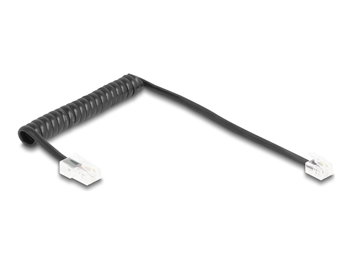DeLOCK Telefonkabel 1m Sort