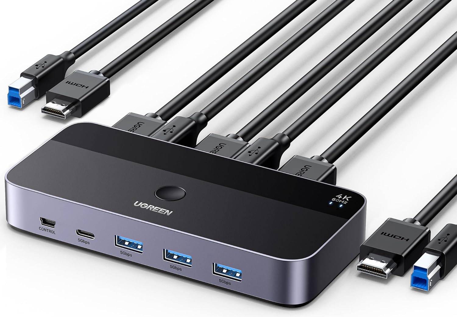 [AI generated title] Ugreen Kvm Switch Med 3Xusb-A 2Xusb-B 2Xusb-C 3Xhdmi