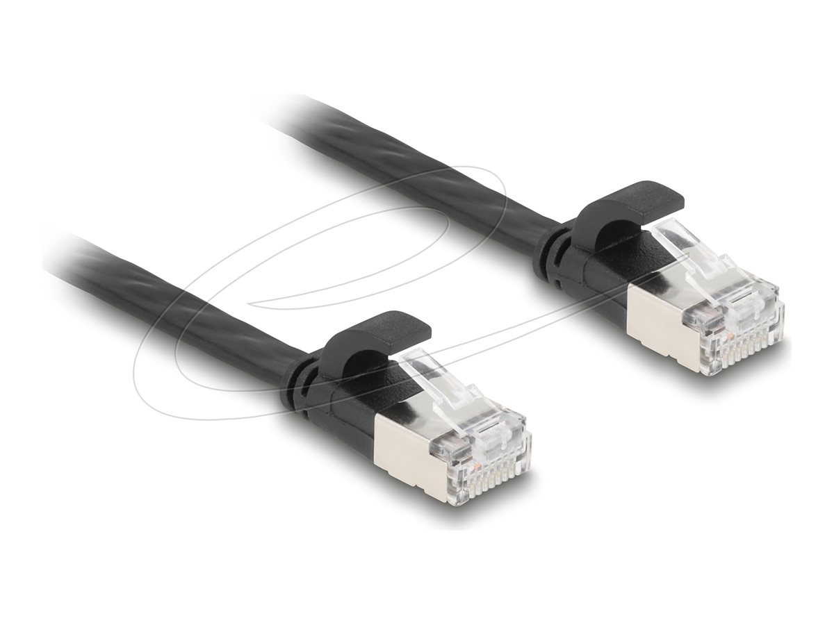 DeLOCK CAT 6a U/FTP 50cm Patchkabel Sort
