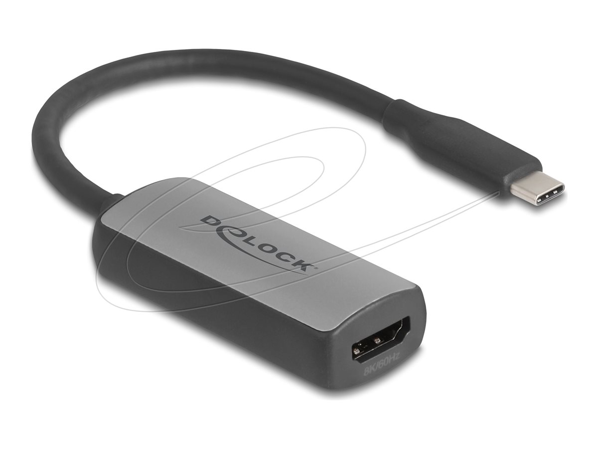 Delock Videoadapterkabel 17cm Grå