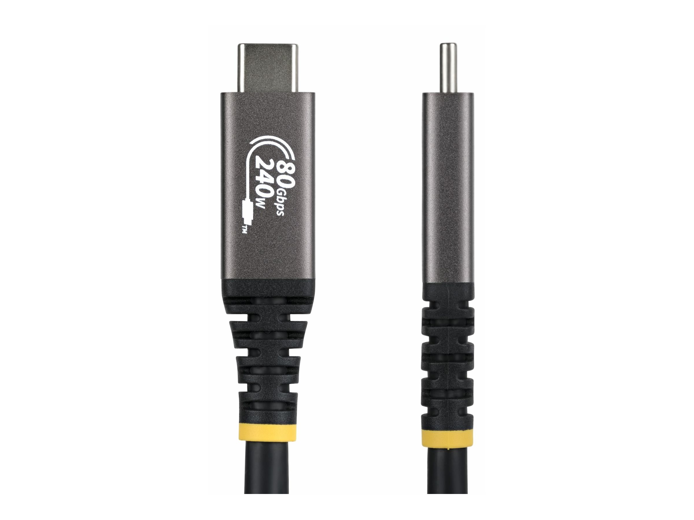 StarTech.com USB4 / Thunderbolt / DisplayPort 2.1 USB Type-C kabel 50cm Sort