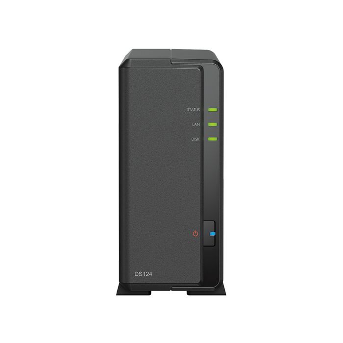 Synology Realtek RTD1619B, 1 GB DDR4, 2 x USB 3.2, 166 x 71 x 224 mm, 0.7 kg, 1 x 1GbE RJ-45, 100 V to 240 V AC, 50/60Hz