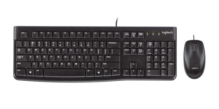 Logitech MK120 Corded Keyboard and Mouse Combo