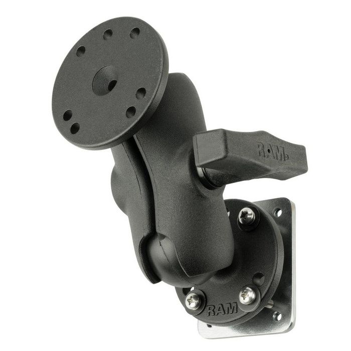 RAM Mounts Drill-Down Dashboard Mount with Backing Plate - C Size Short