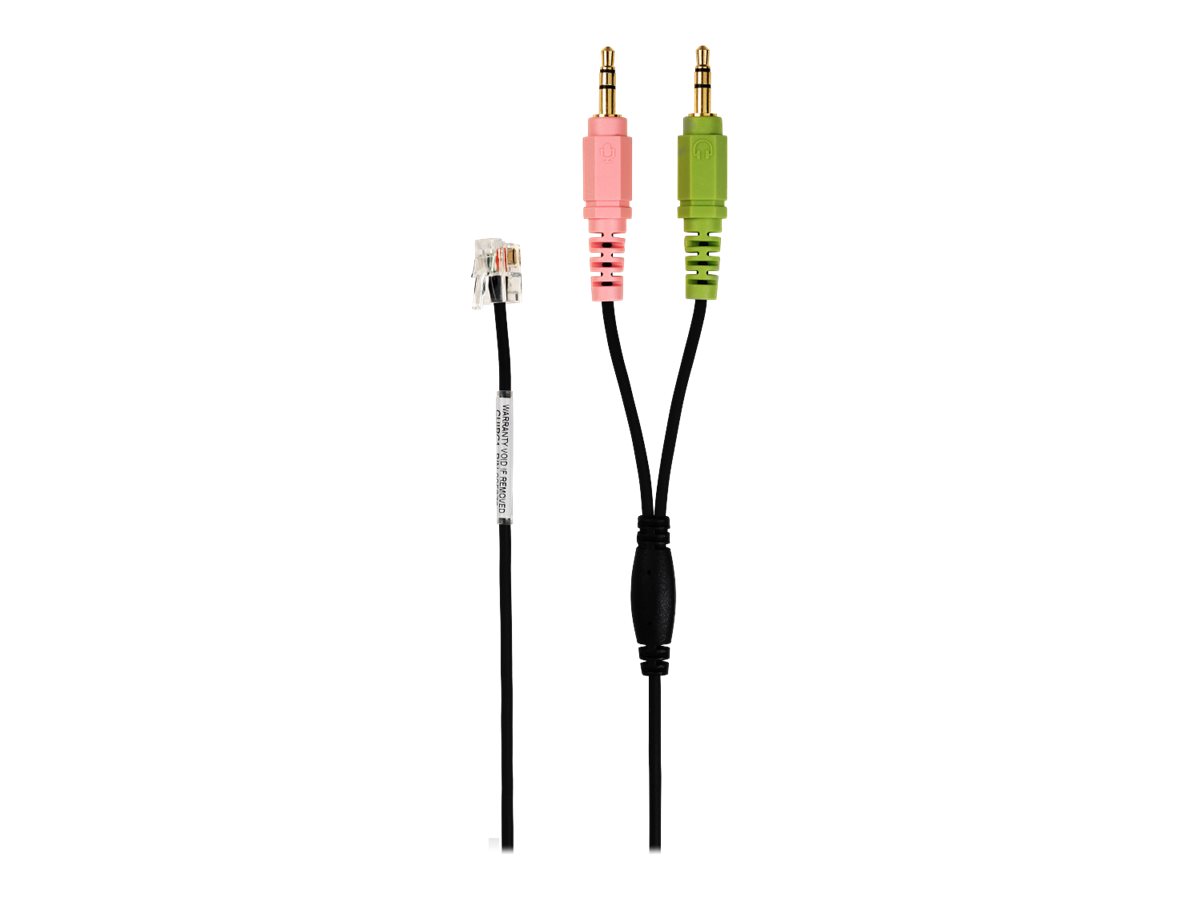 EPOS CUIPC 1 PC connection cable, RJ9 to dual 3.5mm