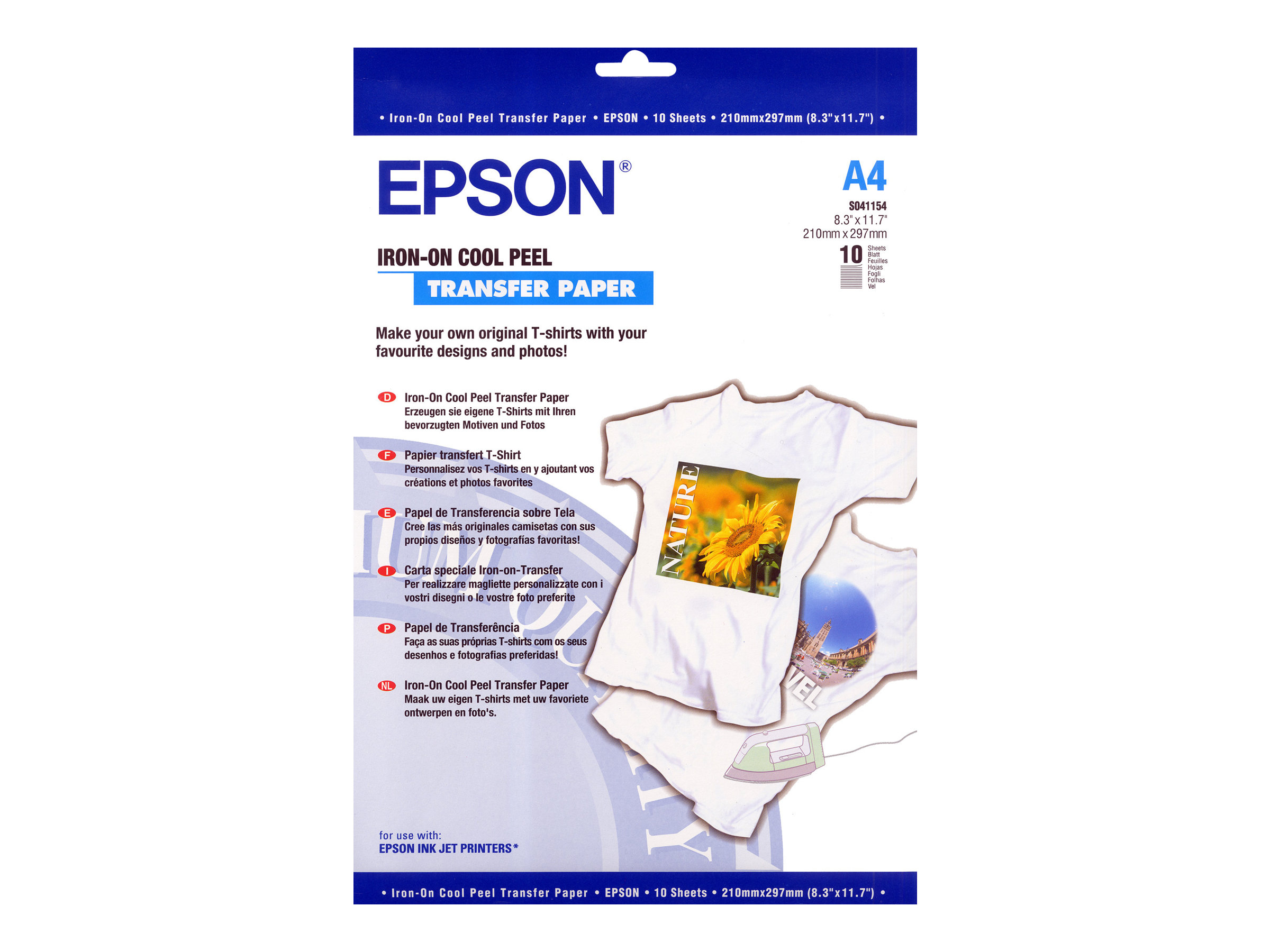 Epson Iron-on-Transfer Paper - A4 - 10 Sheets