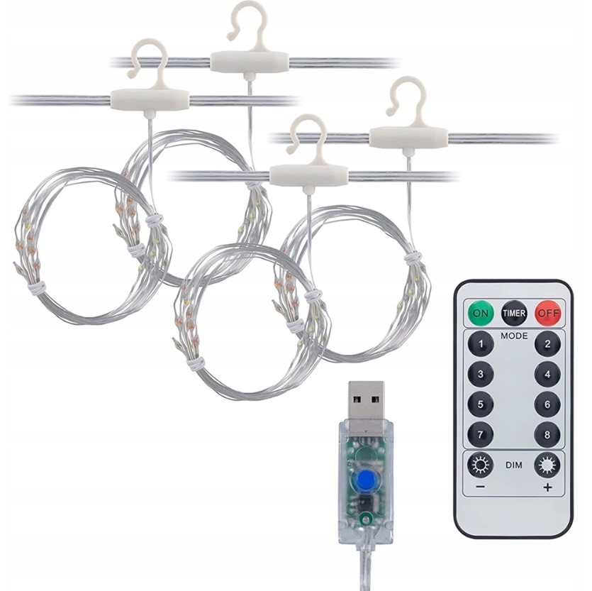 EXTRALINK KURTYNA LED 3X3 + PILOT BZ