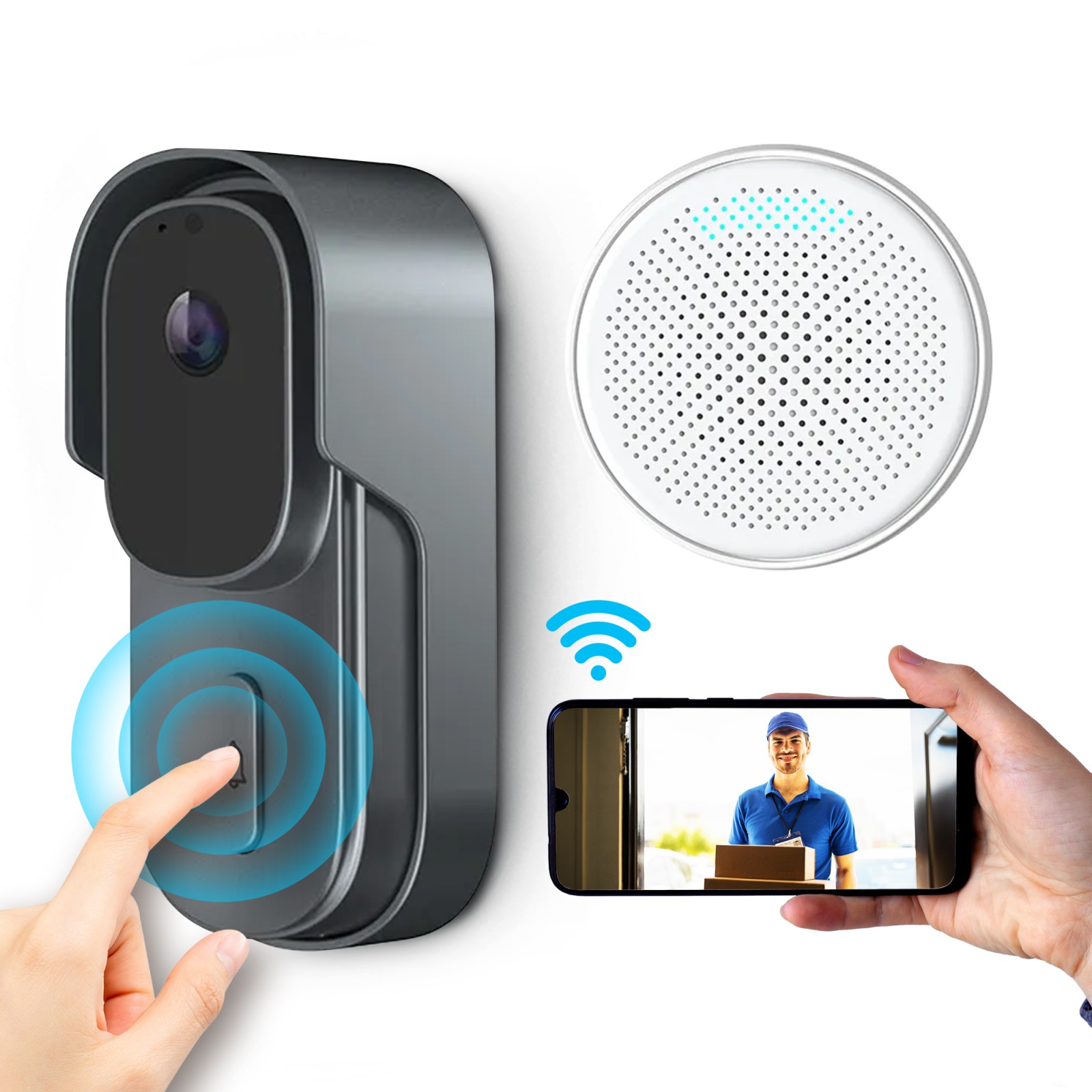 Extralink SmartLife Smart outdoor intercom 1080p, 5MP