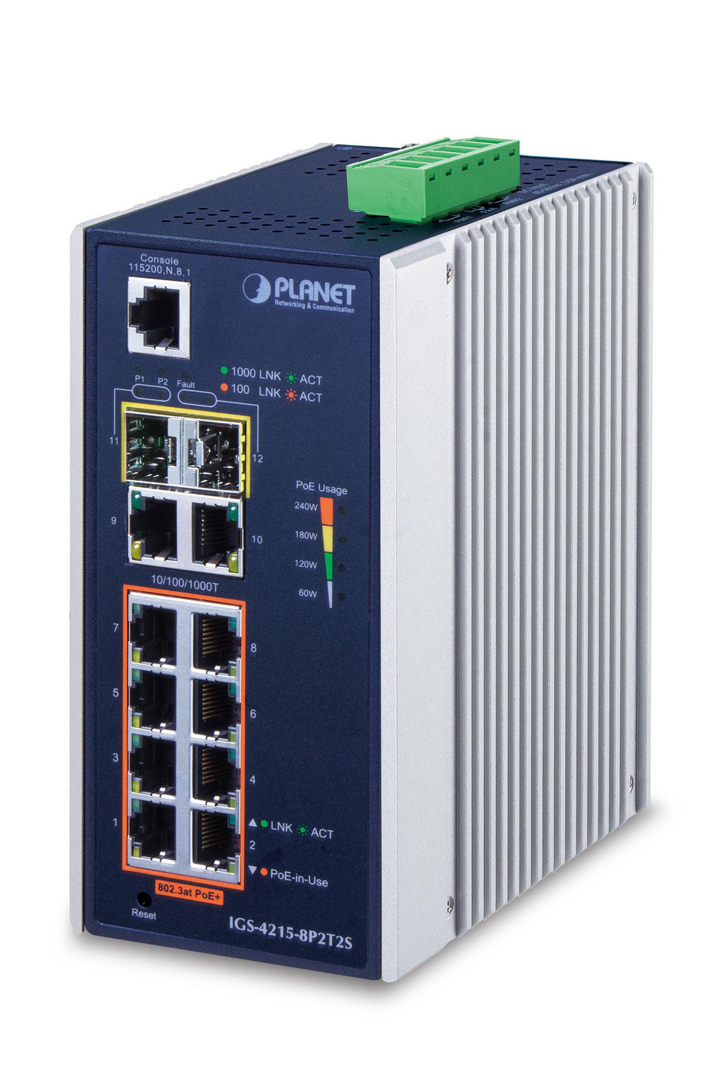 IP30 Industrial L2/L4 8-Port