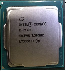Hewlett Packard Enterprise Intel Xeon E-2126G processor, 6 cores, 3.30 GHz base frequency, 80W TDP, supports DDR4-2666 memory.
